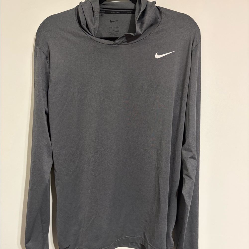 Nike Pro Dri-FIT Gray Hoodie